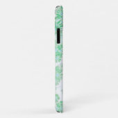Bleek Turquoise Pastel Wild Flowers iPhone 11 Hoes (Achterkant/rechts)