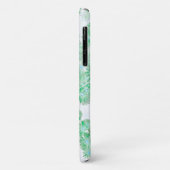 Bleek Turquoise Pastel Wild Flowers iPhone 11 Hoes (Achterkant/links)