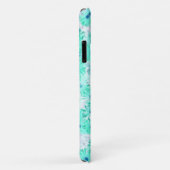 Bleek Turquoise Pastel Wild Flowers iPhone 11 Hoes (Achterkant/rechts)