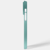 Bleek Turquoise Platina Glitter Glam Handtekening Case-Mate iPhone Case (Achterkant / Links)