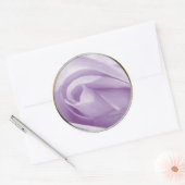 Bleek uitnodigingszegel voor lavender Wedding Ronde Sticker (Envelop)