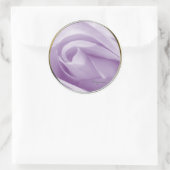 Bleek uitnodigingszegel voor lavender Wedding Ronde Sticker (Tas)