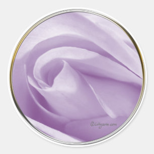 Bleek uitnodigingszegel voor lavender Wedding Ronde Sticker