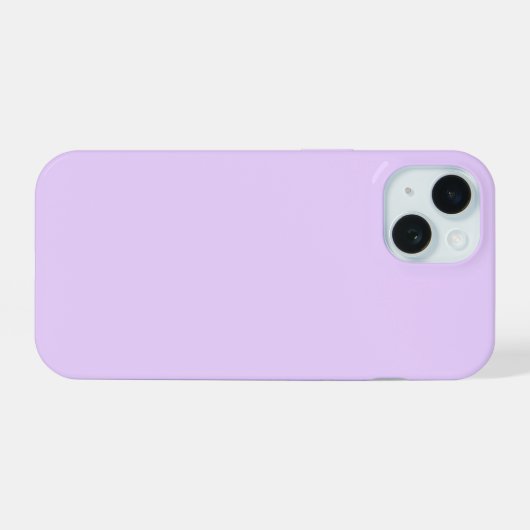 Bleek Violet iPhone 15 Case (Achterkant horizontaal)