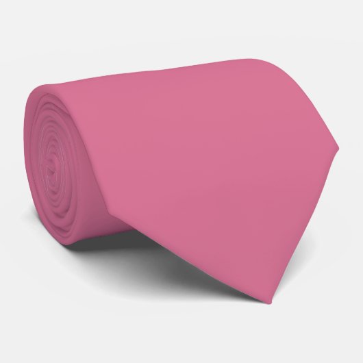 Bleek Violet Rode Kleur Effen Vlak Stropdas (Opgerold)