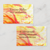 Bleek Waterverf Trendy Professional Visitekaartje (Voorkant / Achterkant)