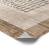 Bleek Wood en Ruwelijk Binnendriezakje Poster (Hoek)