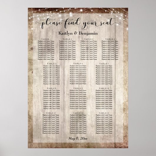 Bleek Wood en Ruwelijk Binnendriezakje Poster (Voorkant)