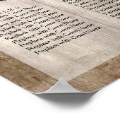 Bleek Wood en Ruwelijk Binnendriezakje Poster (Hoek)