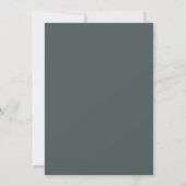 Bleek Zand Teal Script Cape Cod Duingras Bruiloft Kaart (Achterkant)