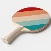 Bleek Zeeglas Kweger Gestreepte Tafeltennisbatje (Voorkant Gekanteld)