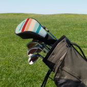 Bleek Zeeglas Over Strepen met Naam Golfheadcover (Insitu)