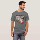 Bleekbalwedstrijd Vibes Leopard Baseball T-shirt (Voorkant volledig)