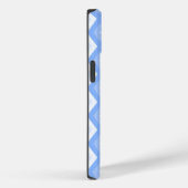 Bleekblauw diamantpatroon Case-Mate iPhone case (Achterkant / Rechts)