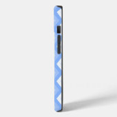 Bleekblauw diamantpatroon Case-Mate iPhone case (Achterkant / Links)