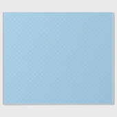 Bleekblauw en wit bloemendamask cadeaupapier (Vlak)