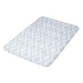 Bleekblauw en wit diamantpatroon badmat (Gekanteld)
