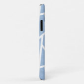 Bleekblauw en wit mozaïekpatroon Case-Mate iPhone case (Achterkant/rechts)