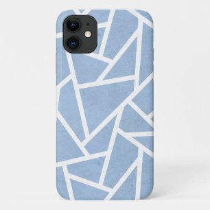Bleekblauw en wit mozaïekpatroon Case-Mate iPhone case