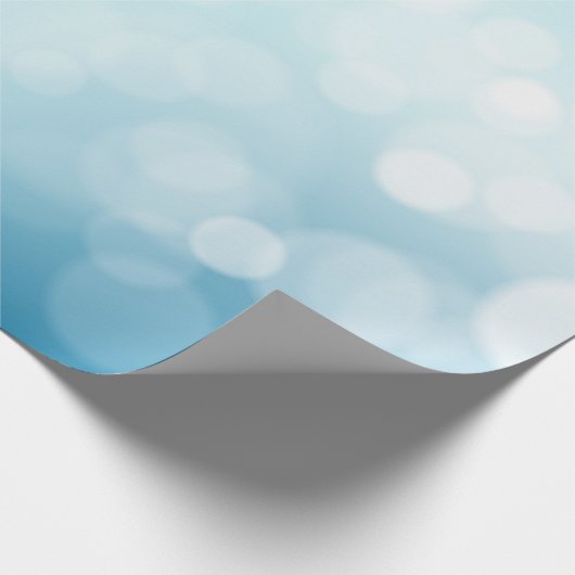 Bleekblauw Kerstfeest  Cadeaupapier (Hoek)