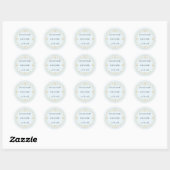 Bleekblauwe Body Butter Label Sticker (Vel)