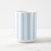 Bleekblauwe en witte Candy Stripe Koffiemok (Center)