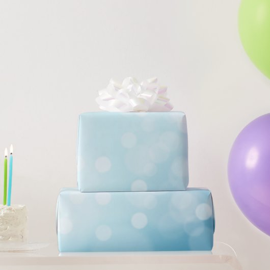 Bleekblauwe Kerst Cadeaupapier (Feestgeschenken)