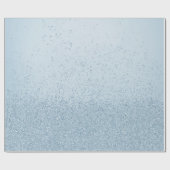 Bleekblauwe namaakglitters  cadeaupapier (Vlak)