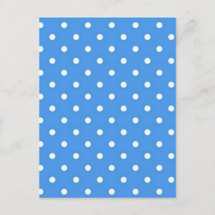 Bleekblauwe Stippen Kunst Briefkaart