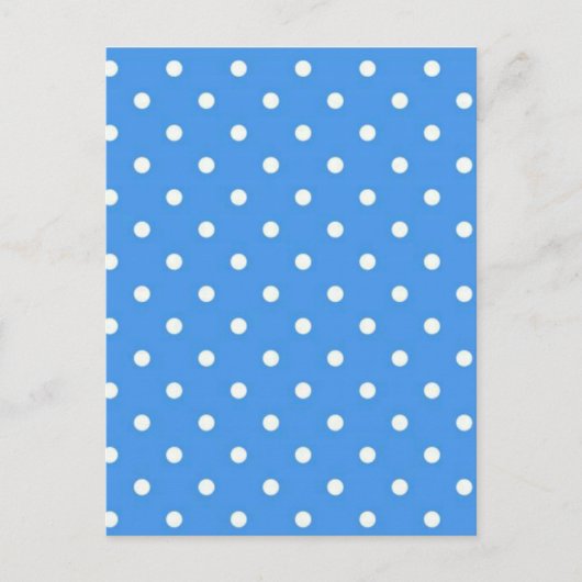 Bleekblauwe Stippen Kunst Briefkaart (Voorkant)