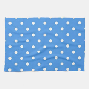 Bleekblauwe Stippen Kunst Theedoek