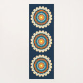 Bleekgeel Oranje Mandala Yogamat (Achterkant)