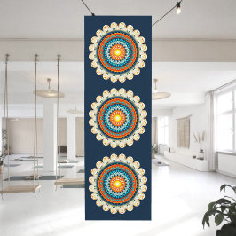 Bleekgeel Oranje Mandala Yogamat