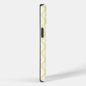 Bleekgele en witte diamant patroon Case-Mate iPhone case (Achterkant / Rechts)