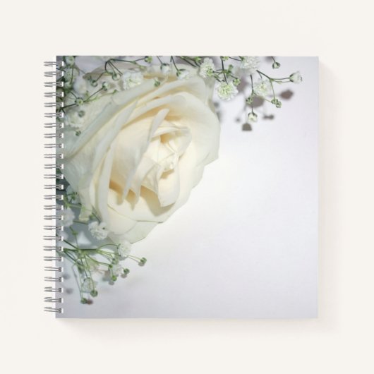 Bleekgele Roos Hoek Notebook Notitieboek (Voorkant)