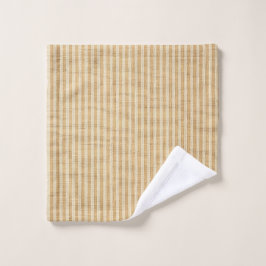 Bleekgele Strepen Threaded Stof Patroon Washandje