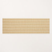 Bleekgele Strepen Threaded Stof Patroon Yogamat (Voorkant (horizontaal))