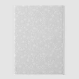Bleekgrijze en witte rozentuin kant vellum uitnodigingen