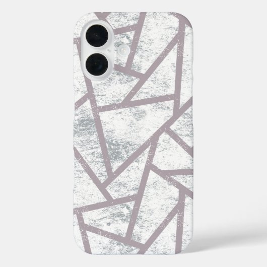 Bleekgrijze mozaïekpatroon Case-Mate iPhone case (Achterkant)