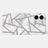 Bleekgrijze mozaïekpatroon Case-Mate iPhone case (Achterkant (horizontaal))