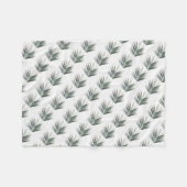 Bleekgroen blad fleece deken (Voorkant (Horizontaal))