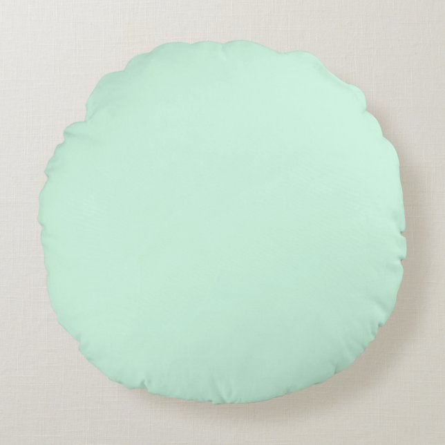 Bleekgroen Rond Kussen (Voorkant)