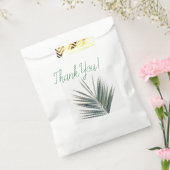 Bleekgroene blad bedankzakje (Gezegeld)