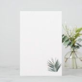 Bleekgroene blad briefpapier (Staand voorkant)