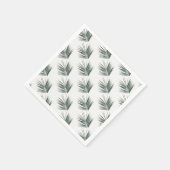 Bleekgroene blad servet (Hoek)
