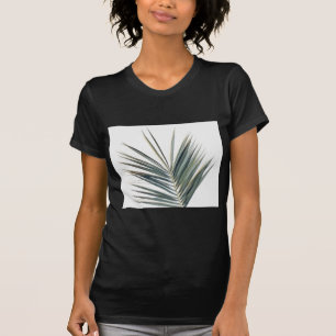 Bleekgroene blad t-shirt