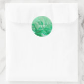 Bleekgroene bladplant Bedankt Sticker (Tas)
