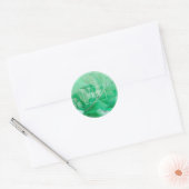 Bleekgroene bladplant Bedankt Sticker (Envelop)