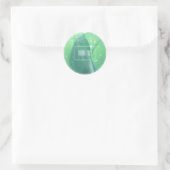 Bleekgroene bladplant Bedankt Sticker (Tas)