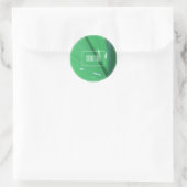 Bleekgroene bladplant Bedankt Sticker (Tas)